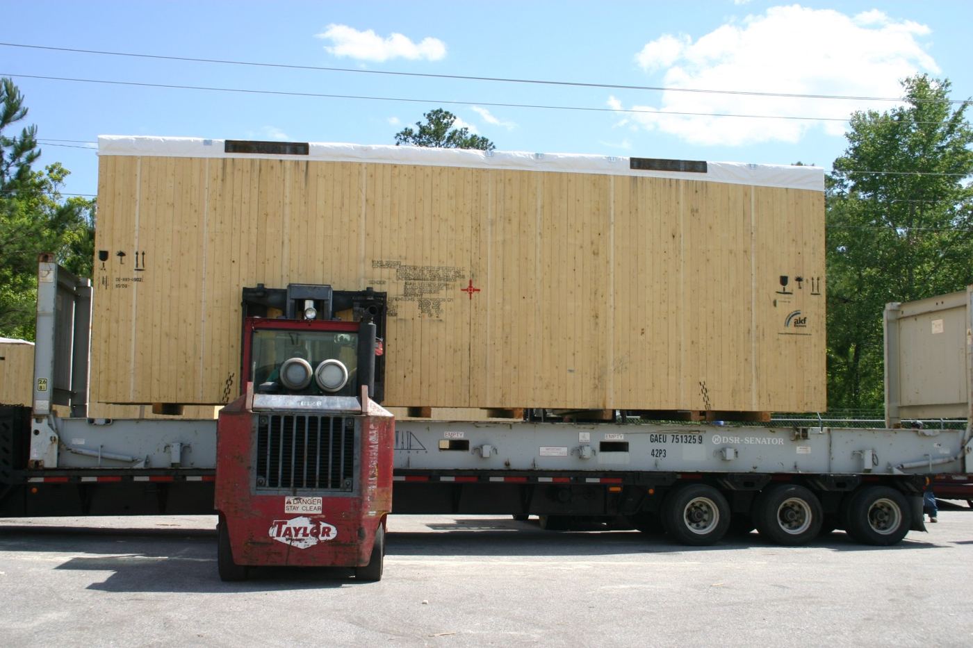 Crated load ready to ship